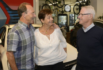 Arnold Roethlin mit Marlies und Walter Malin