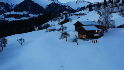 Ludescherberg, eine der Locations von Advent in Vorarlberg mit den Alphornbläsern Raggal