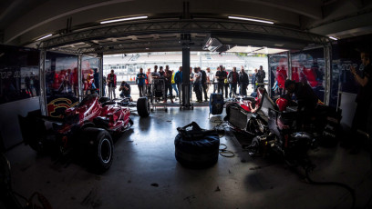 In BOSS GP fans are able to have a close look into the team's garages - Credit Angelo Poletto-BOSS GP