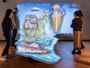 ARTIS-Uli Deck// 11.04.2024, Badisches Landesmuseum, BLM, Ausstellung „Welterbe des Mittelalters 1300 Jahre Klosterinsel Reichenau“, Große Landesausstellung 2024 - 20. April – 20. Oktober 2024 im Archäologischen Landesmuseum Baden-Württemberg (AL