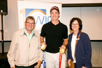 Rankweil am 21.5.2026 11. Ordentliche Generalversammlung der WIGE Vorderland, im Firmament. Stargast Doppelolympiasieger Alessandro Haemmerle.
