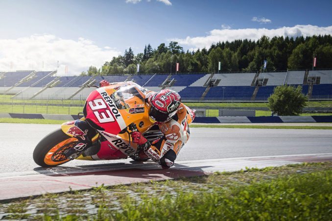 Marc Marquez races during a Media Day at the Red Bull Ring in Spielberg, Austria on September 8, 2015. // Philip Platzer/Red Bull Content Pool // P-20150911-00830 // Usage for editorial use only // Please go to www.redbullcontentpool.com for further information. //