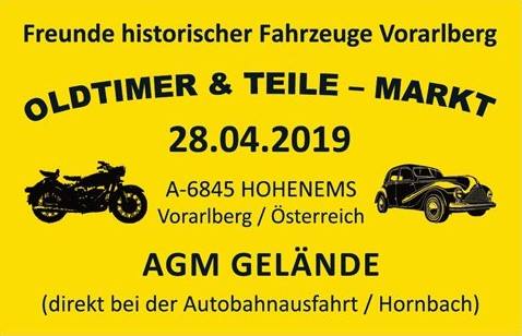 Oldtimer & Teile-Markt am 28. April 2019 in Hohenems
