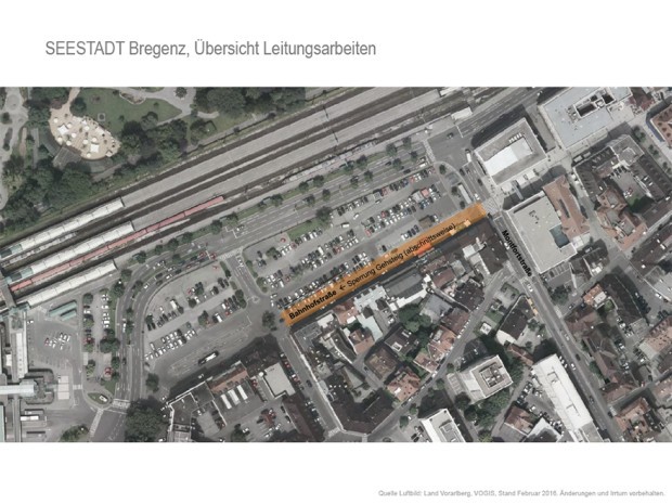 Übersicht Leitungsarbeiten, Februar 2016